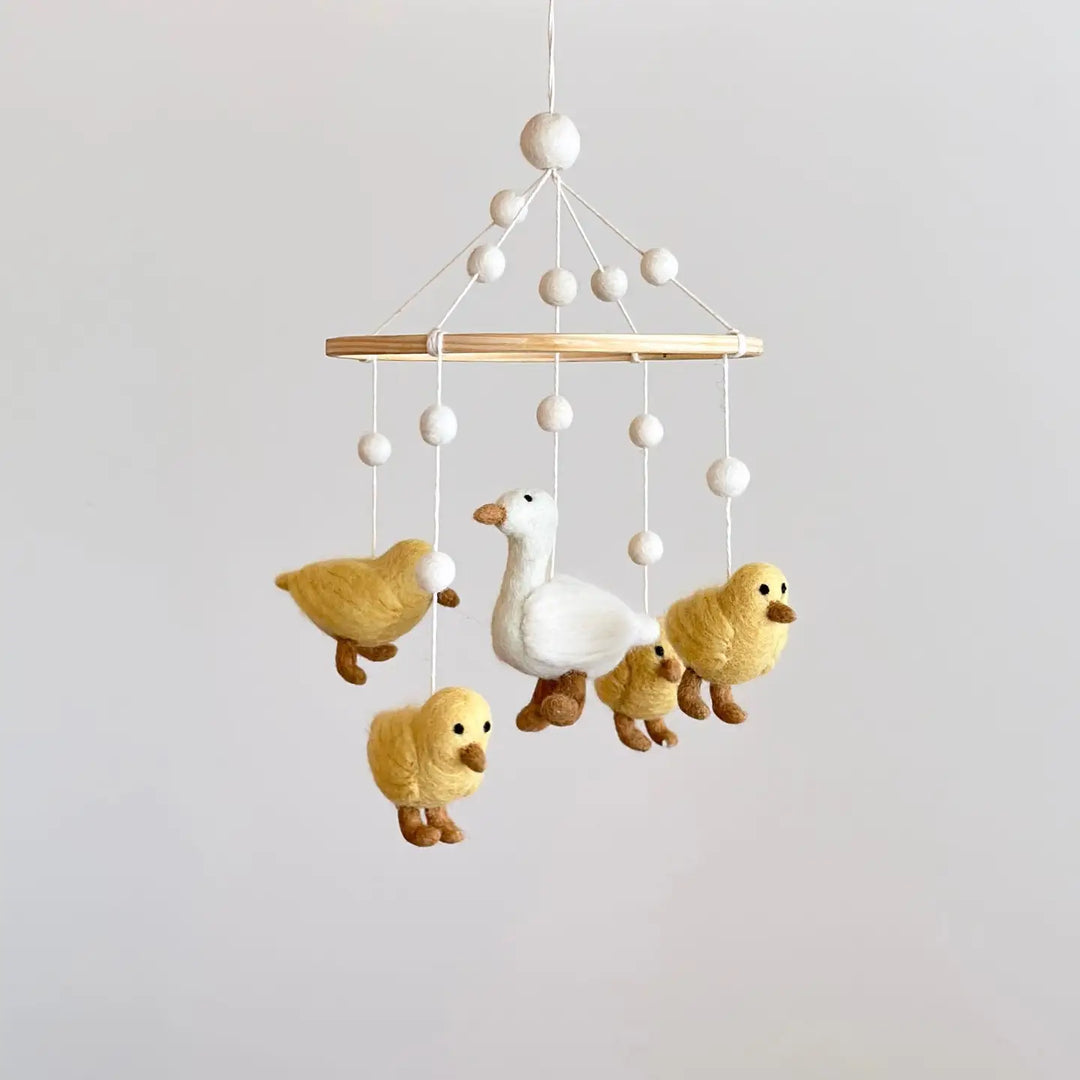 Wool Felt Baby Mobile- Goose and Ducks
