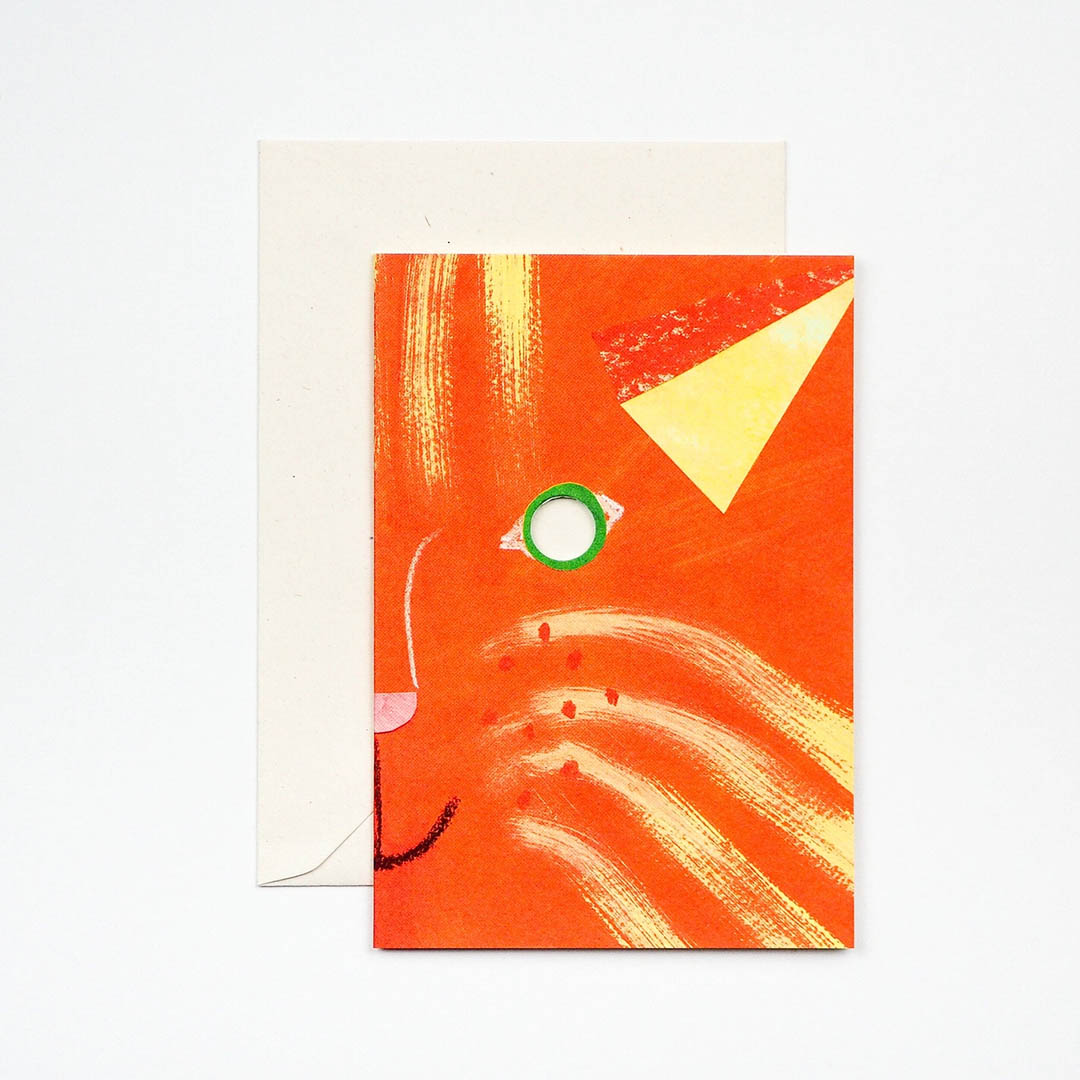 NEW Greeting Card - Cat Mask