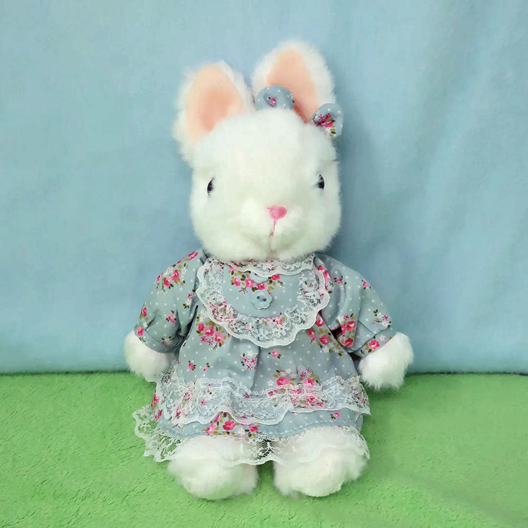 NEW Japanese Easter Bunny Series- White w/ Blue Dress