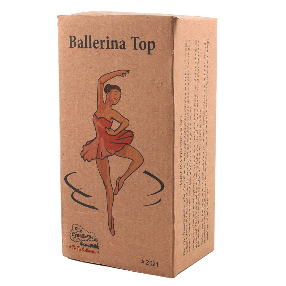 NEW Tin Ballerina Top Toy