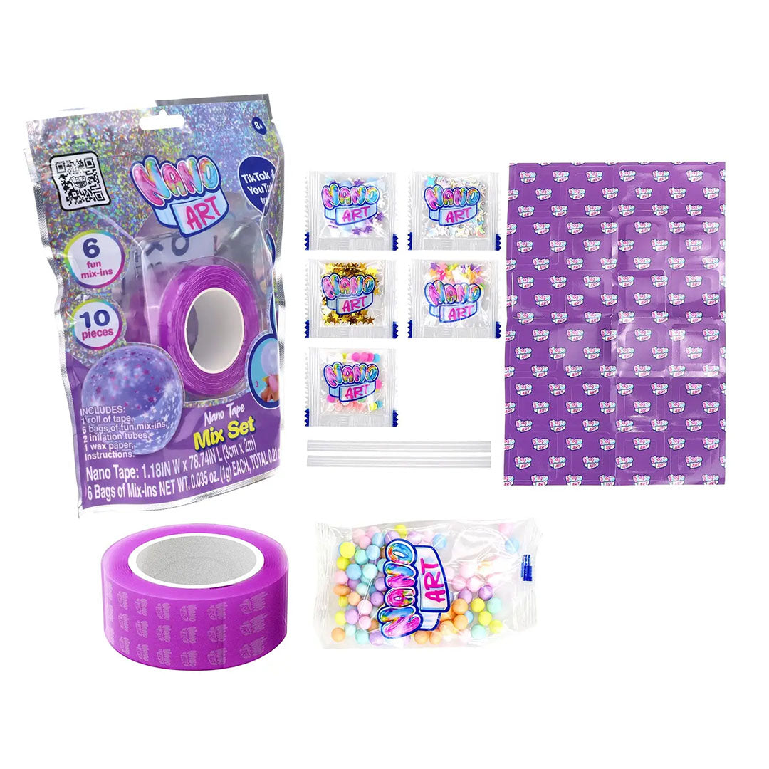 Purple Nano Tape Mix DIY Squishy Craft Set