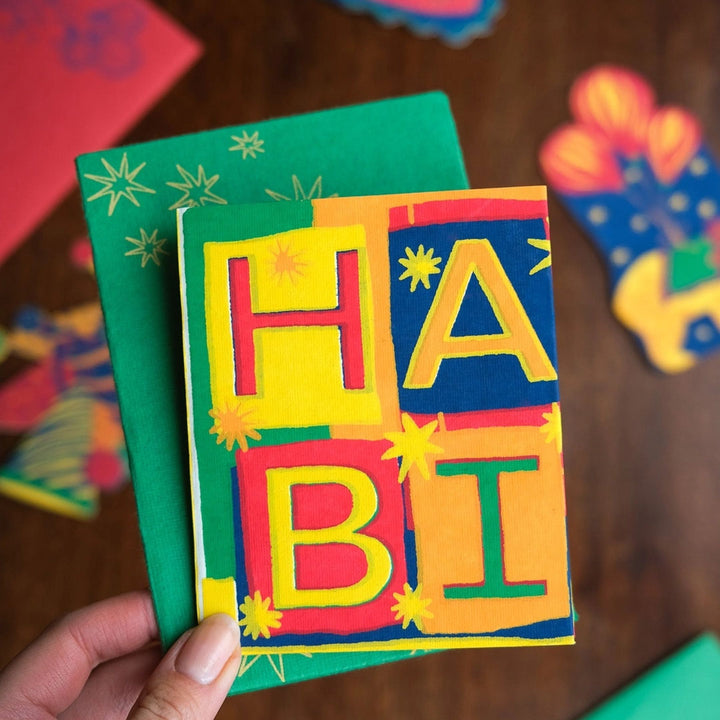 NEW Happy Birthday Concertina Greeting Card