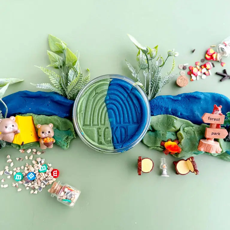 Scented Natural Sensory Play Dough Kit- Camping