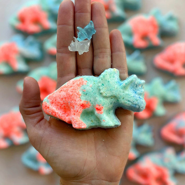 NEW Triceratops Dino Bath Bomb (With Toy!)