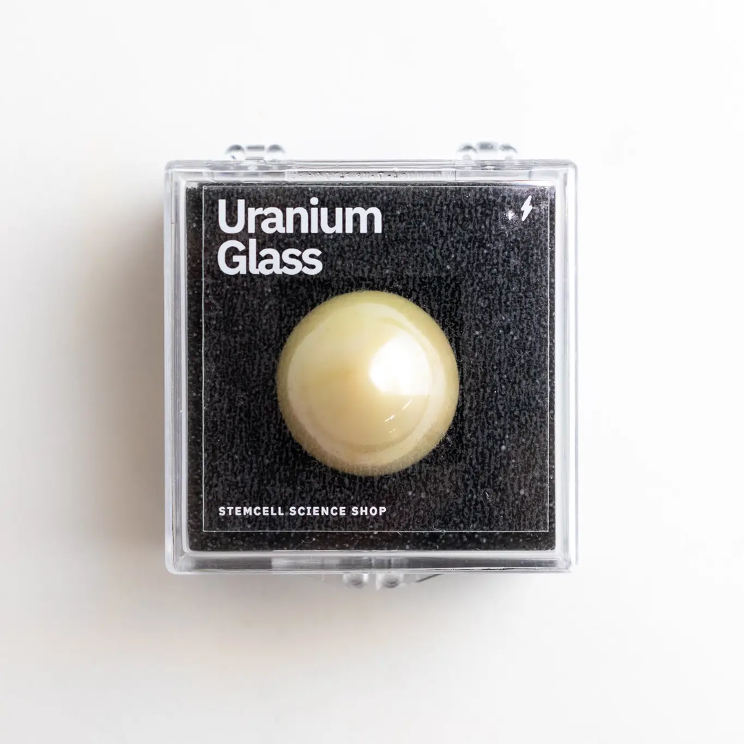 NEW Yellow Uranium Glass Ball