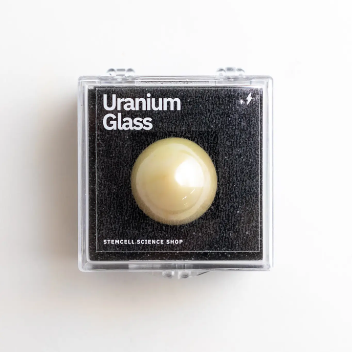 NEW Yellow Uranium Glass Ball