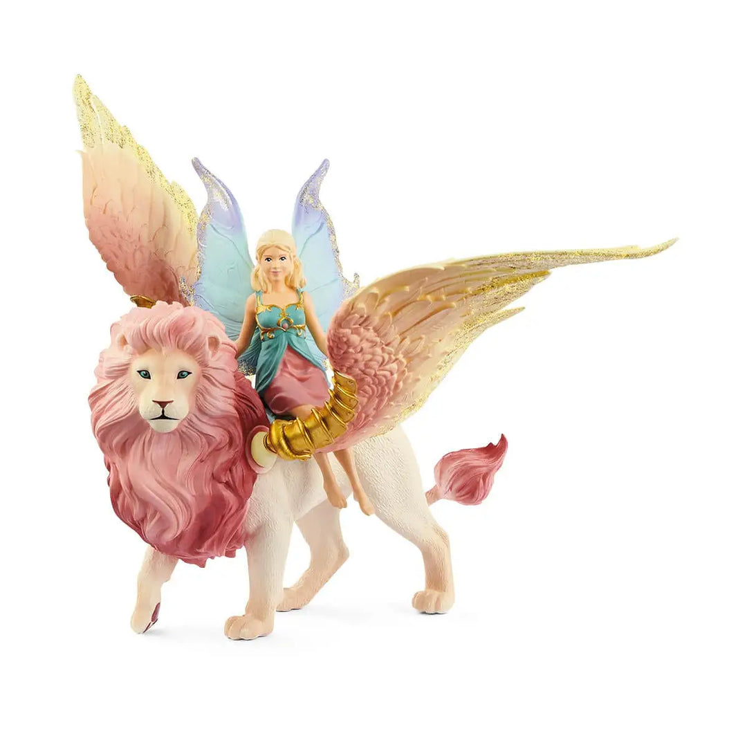 NEW Fairy in Flight On Winged Lion Fairy Toy Playset
