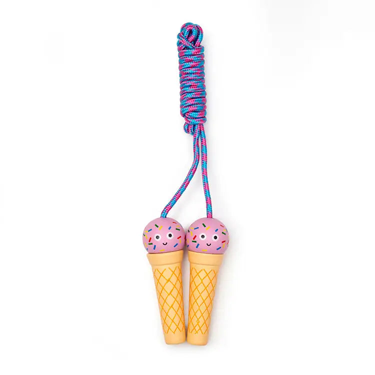 NEW Wooden Ice Cream Skipping Rope