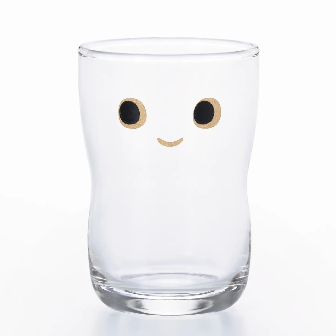 Japanese Kids Glass Cup- Smile Face (Medium)