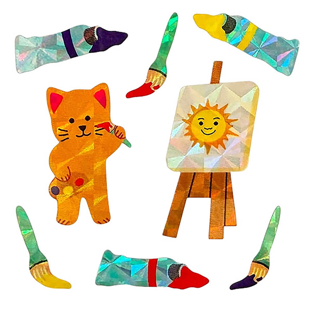NEW Prism Cat Artist Stickers