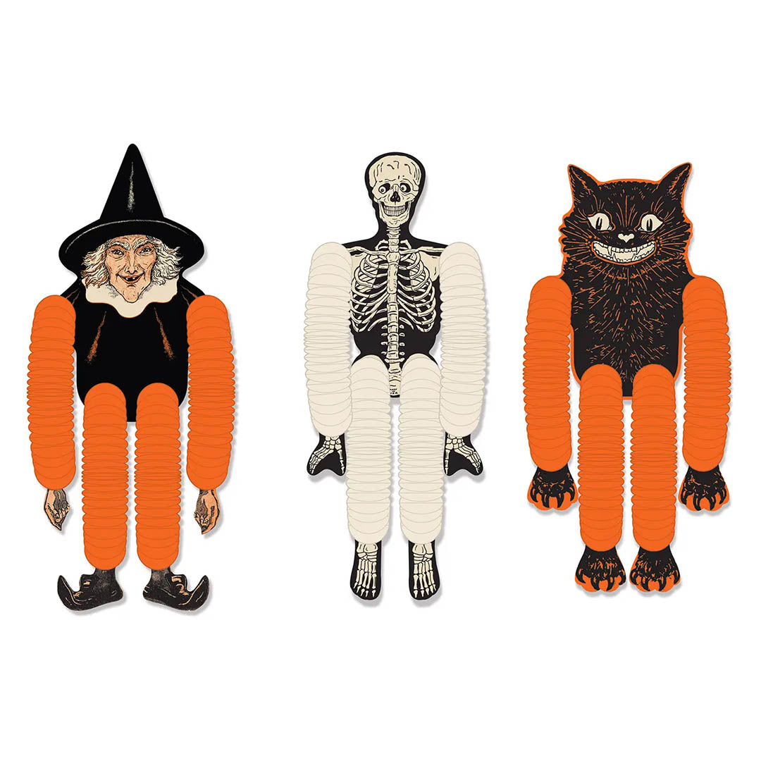 Vintage Halloween Tissue Dancers 14"