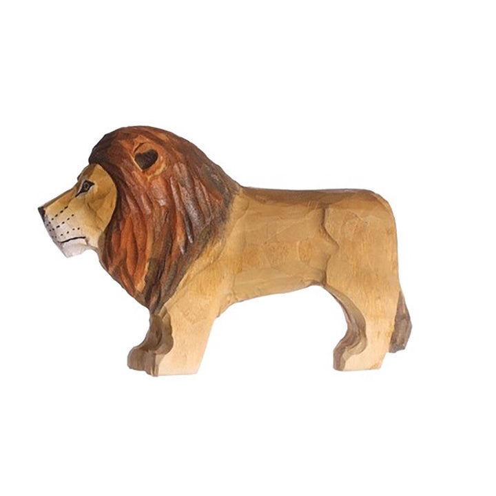 NEW Wooden Lion Animal Toy