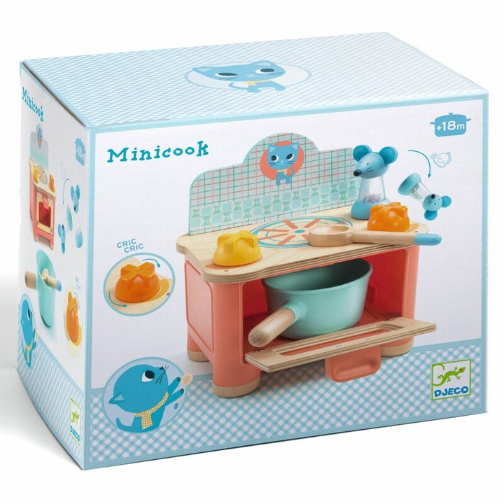 NEW Wooden Role Play - Minicook Kitten Stove