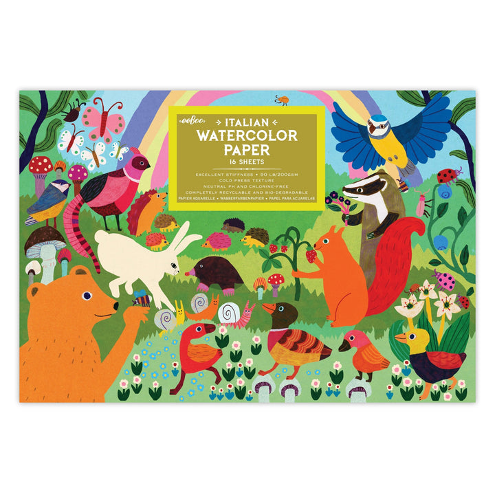 Watercolor Paper Pad- Woodland Rainbow