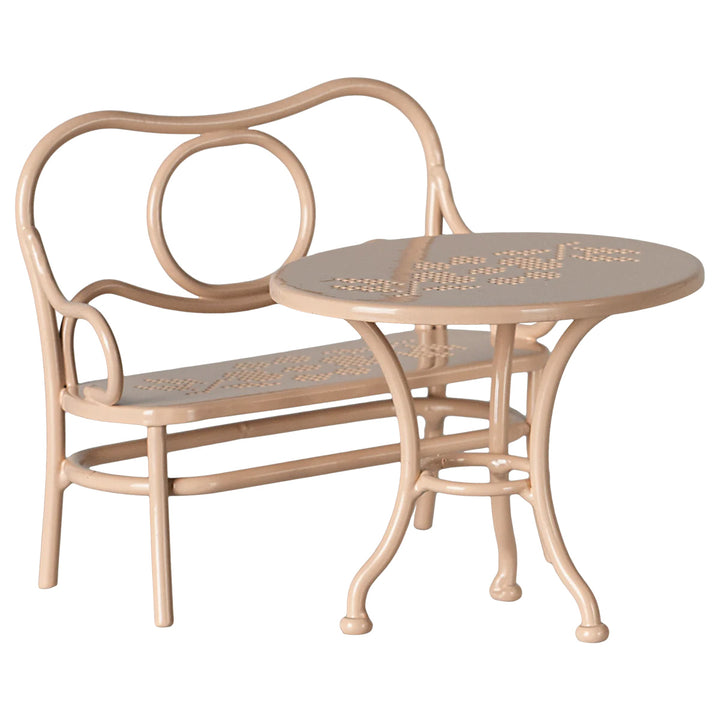 Café set Mouse, Big - Pale pink