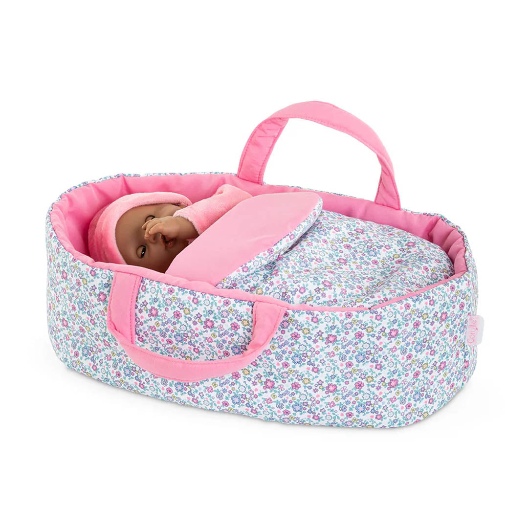French Doll Flower Carry Cot Bed