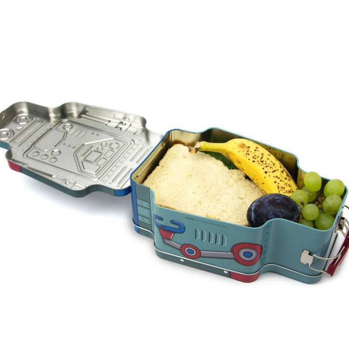 NEW Retro Tin Lunch Box Case- Robot