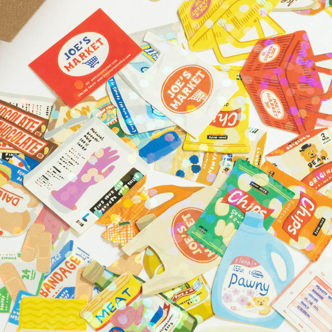 Japanese 40 Pc. Sticker Set- Supermarket