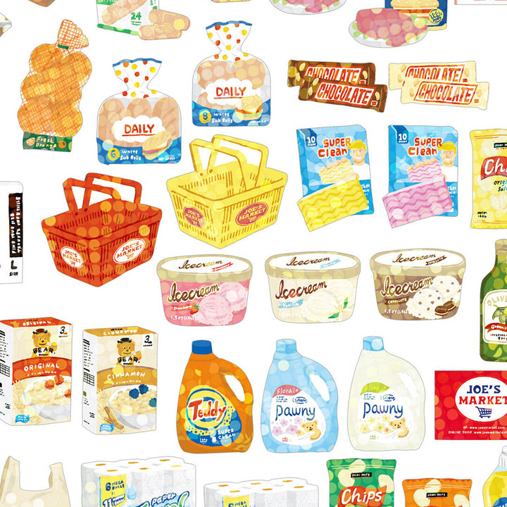 Japanese 40 Pc. Sticker Set- Supermarket