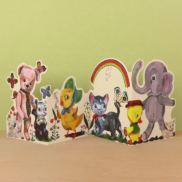 Plushie Party Die-Cut Card
