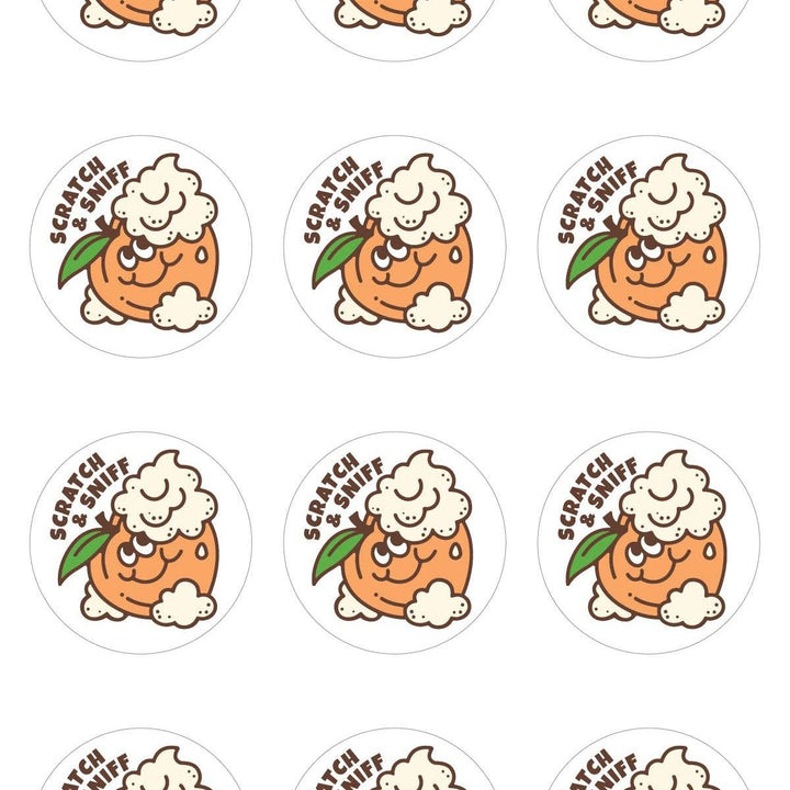 Peaches & Cream Scratch & Sniff Stickers