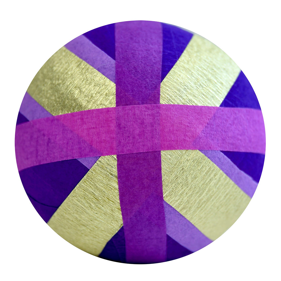 Deluxe Surprise Ball - Gold Metallic Stripes - Assorted Colors