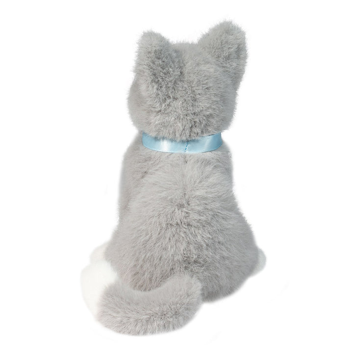 NEW Mini Grey Cat with Ribbon