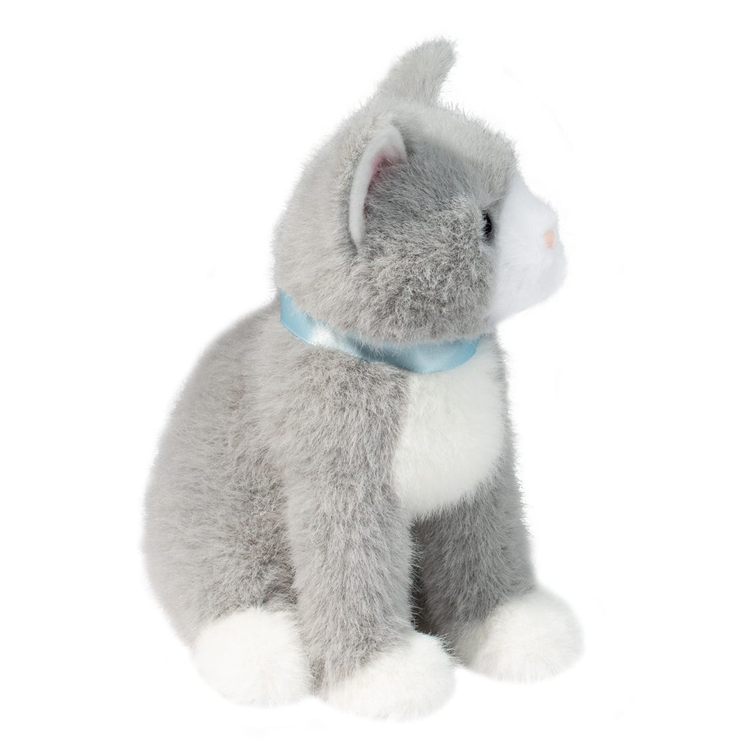 NEW Mini Grey Cat with Ribbon