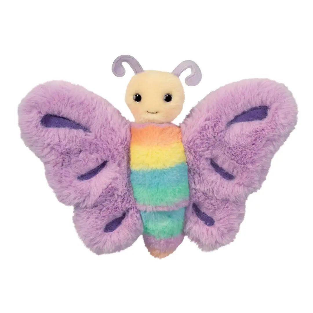 Butterfly Stuffed Animal- Purple with Rainbow