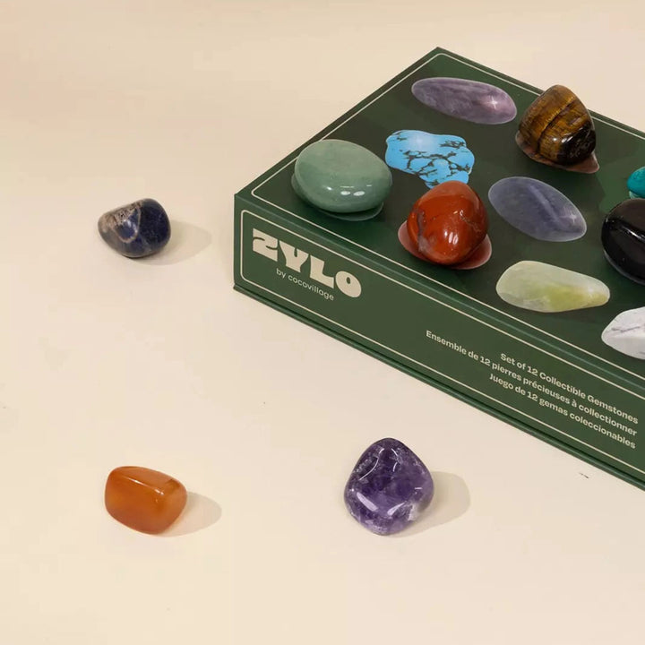 NEW Set of 12 Collectible Gemstones