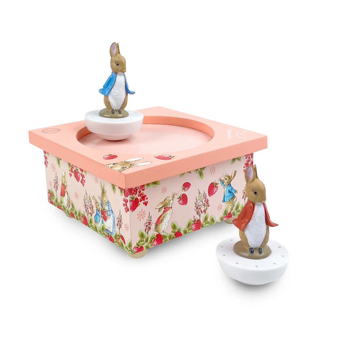 NEW Dancing Peter Rabbit© Music Box Strawberries