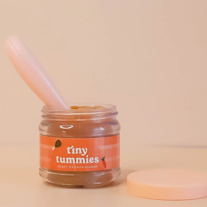 Tiny Tummies - Roast Chicken Dinner for Doll - Jar and Spoon
