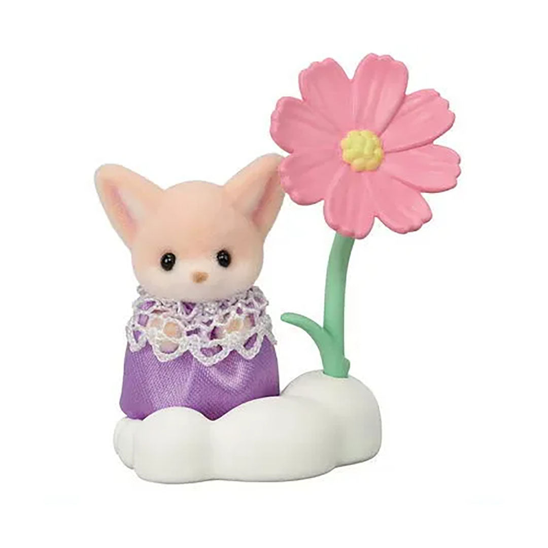 NEW Calico Critters Large Sticker- Fennec Fox with Flower