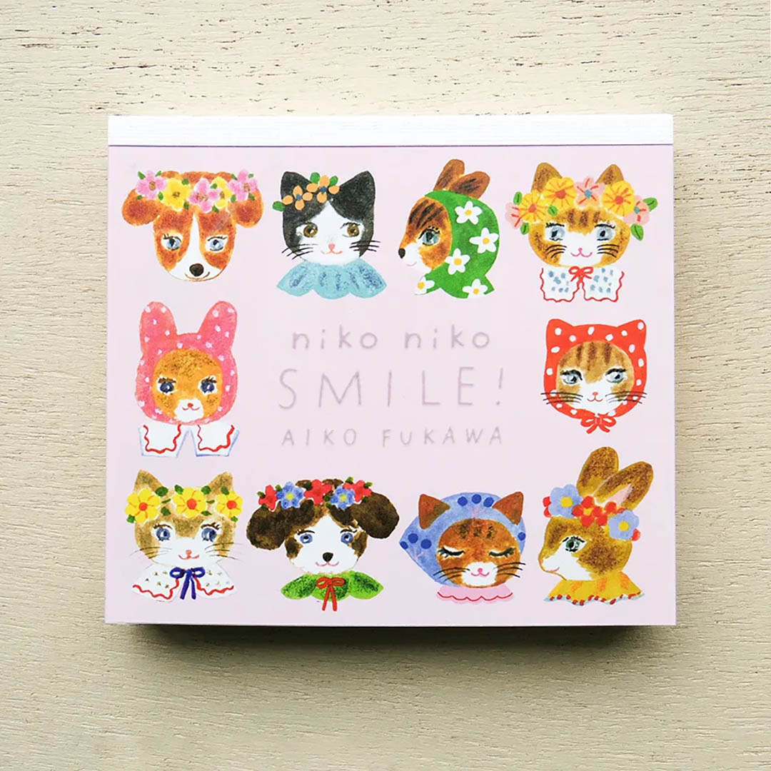 Aiko Fukawa Block Memo Pad - Niko Niko Smile