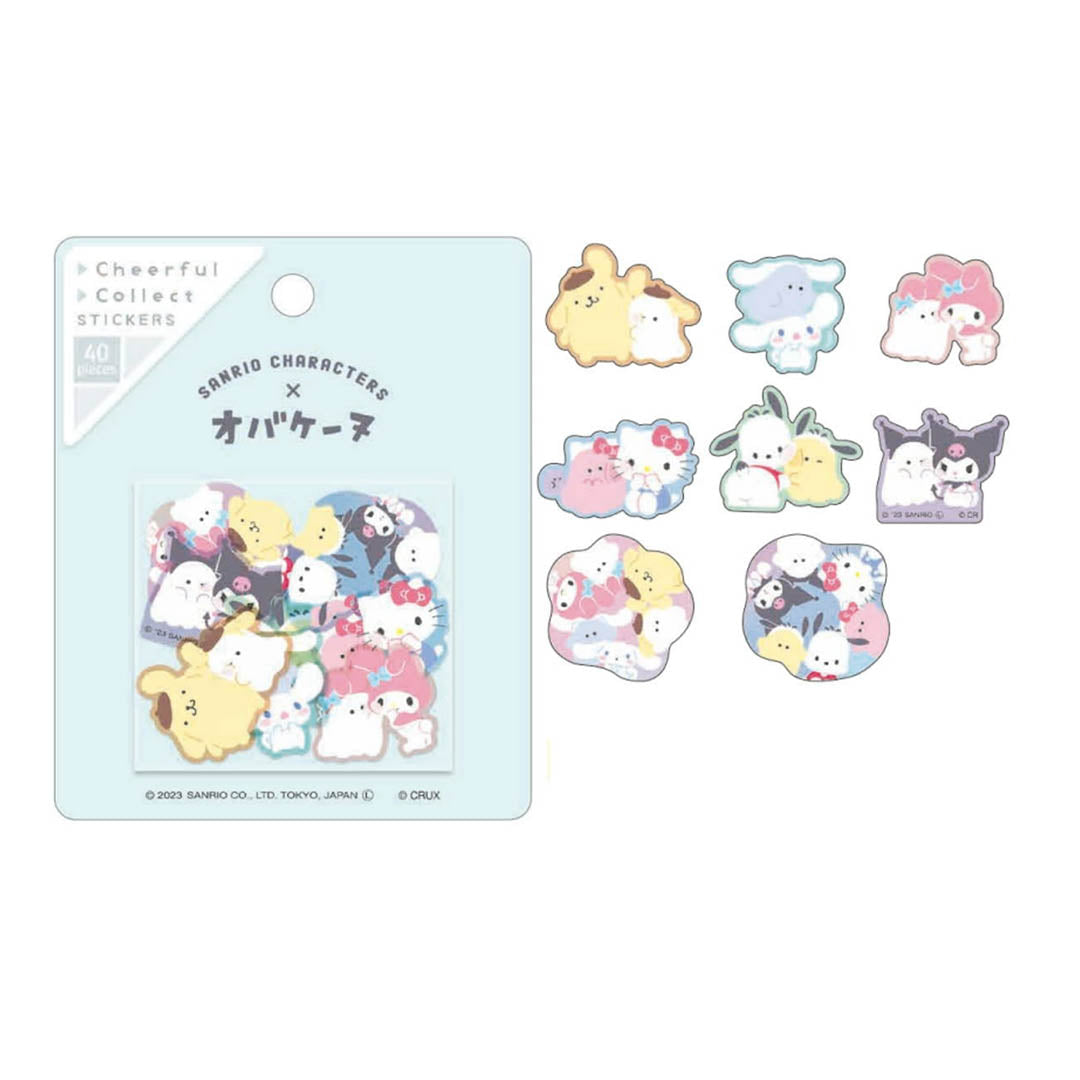Official Sanrio x Obakenu Cheerful Collect Stickers Ver. 2