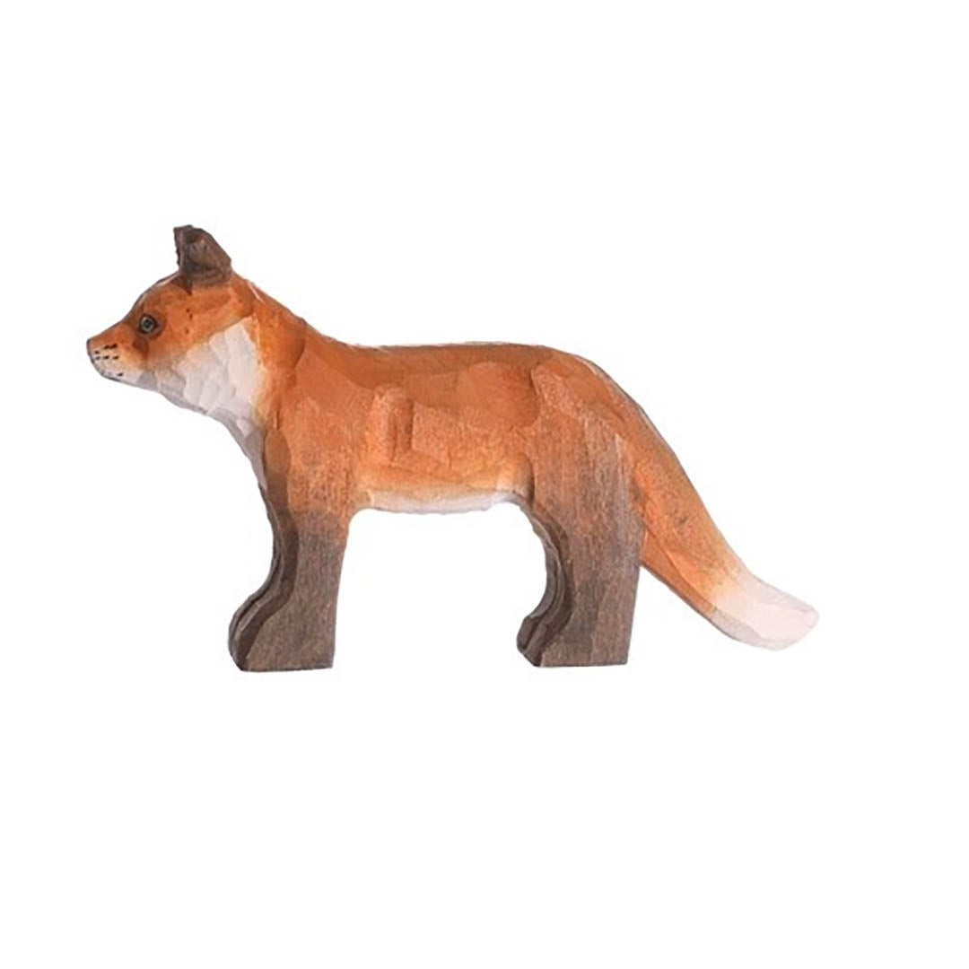 NEW Wooden Red Fox Animal Toy
