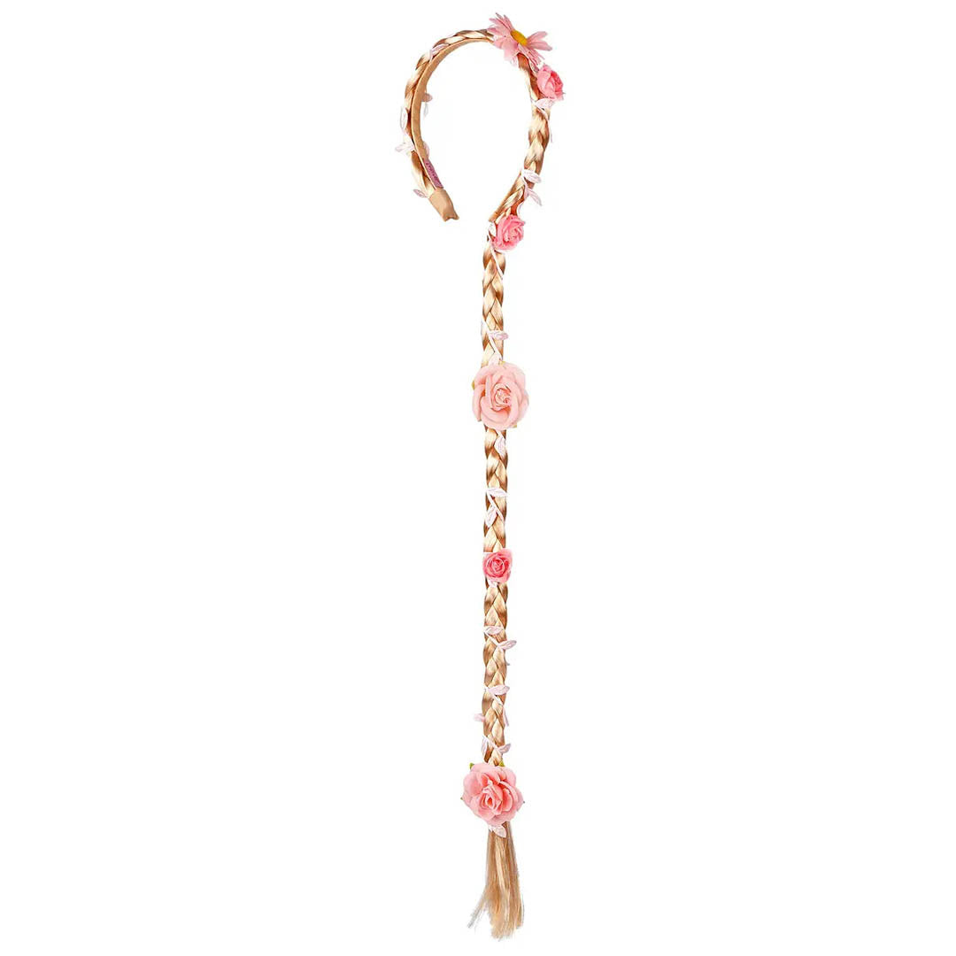 Taylor Hair Band (Blonde) w/ Flowers - Costume Accessory