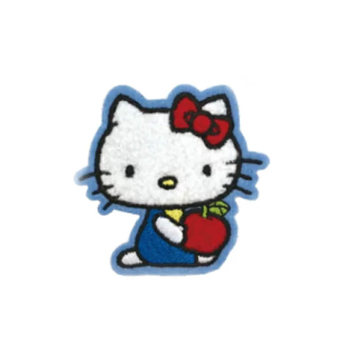 Official Sanrio Hello Kitty Fluffy Sticker with Apple
