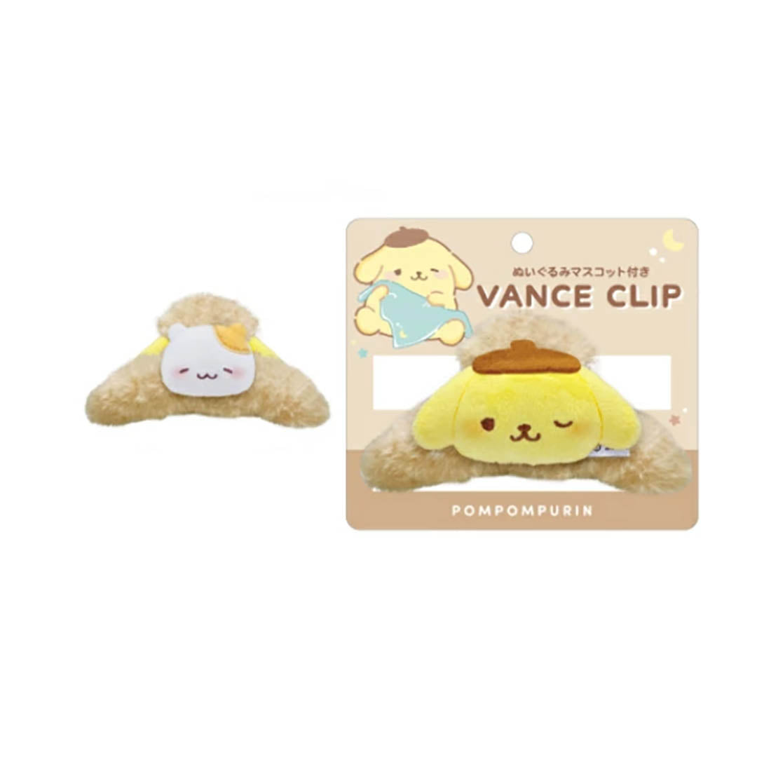 Sanrio Characters Plush Claw Clip - Pompompurin