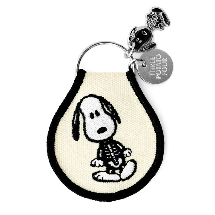 Snoopy Skeleton Patch Keychain