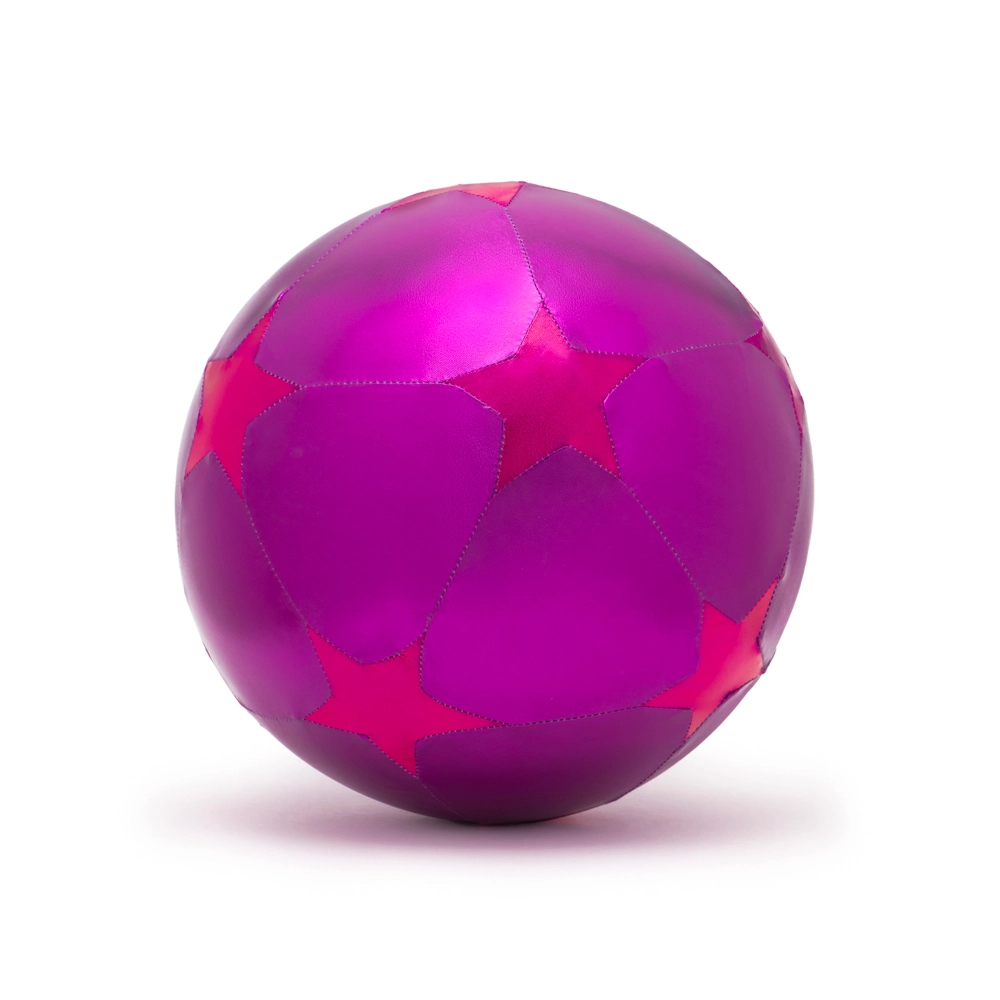 Large Star Print Inflatable Ball - Purple and Pink