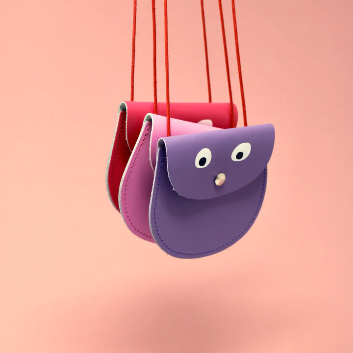 NEW Googly Eye Pocket Purse- Red
