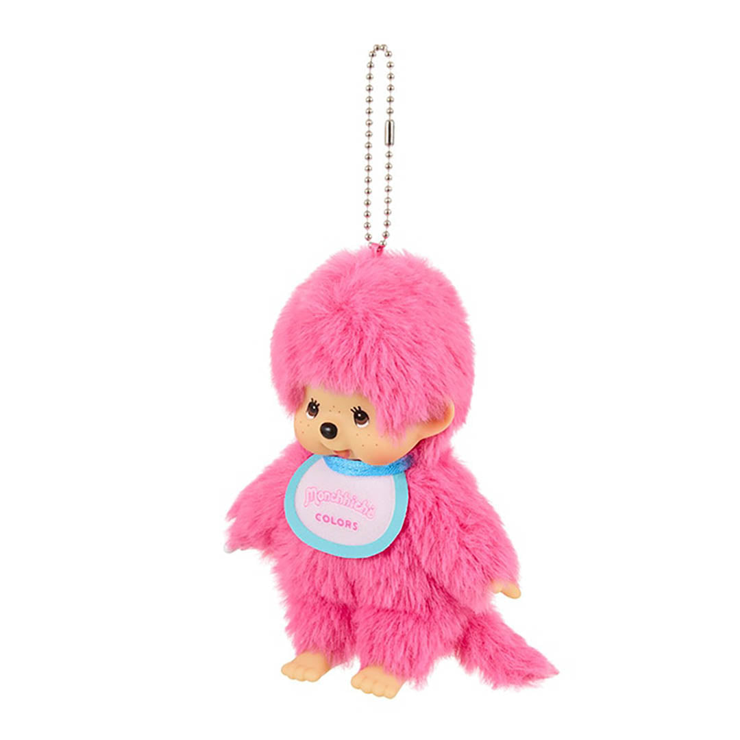 Limited Edition Sekiguchi Monchhichi Colors Series Keychain - Hot Pink