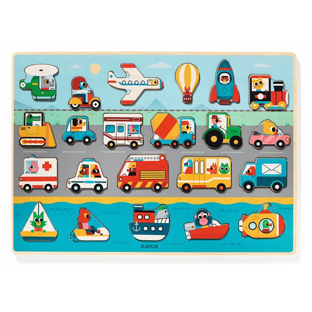 Wooden Puzzle - Puzzlo Vroom