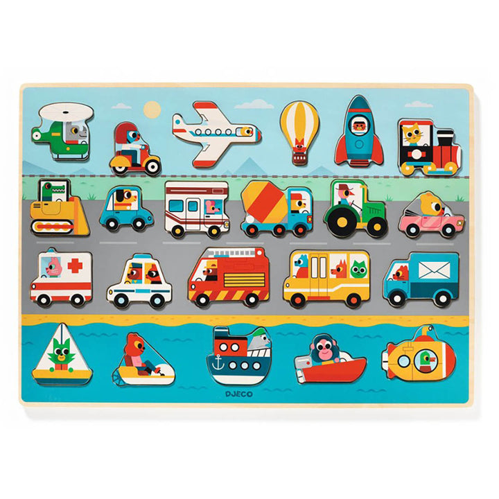 Wooden Puzzle - Puzzlo Vroom