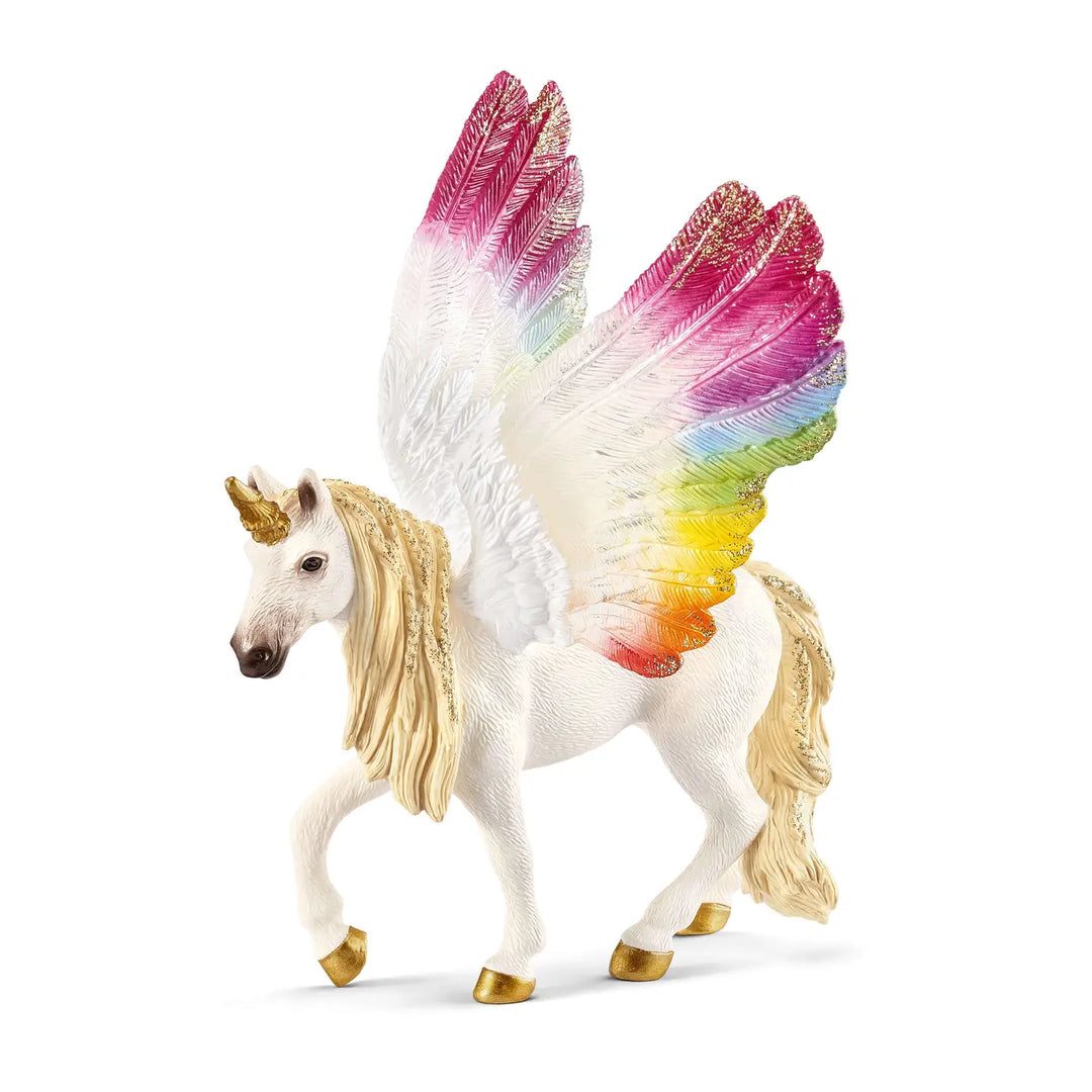 NEW Winged Rainbow Unicorn Toy