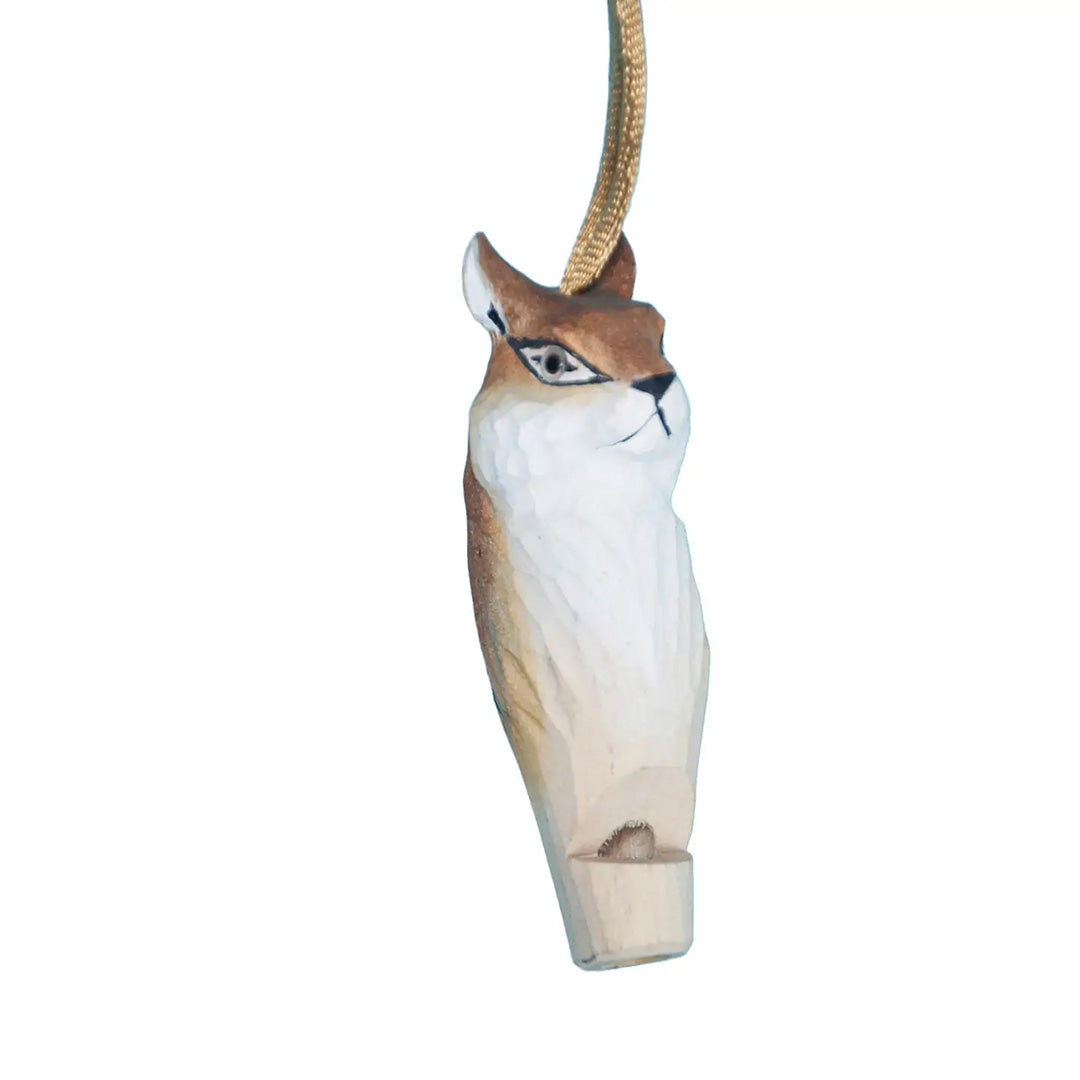 Wooden Carved Animal Whistle Necklaces - Available in Different Animals