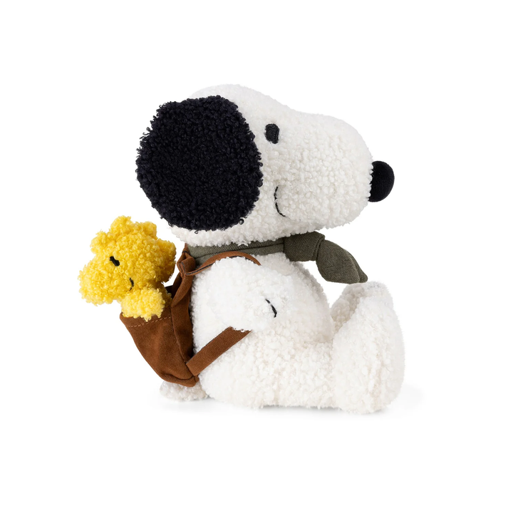 NEW Peanuts Snoopy Plush Doll- Backpack with Woodstock 8"