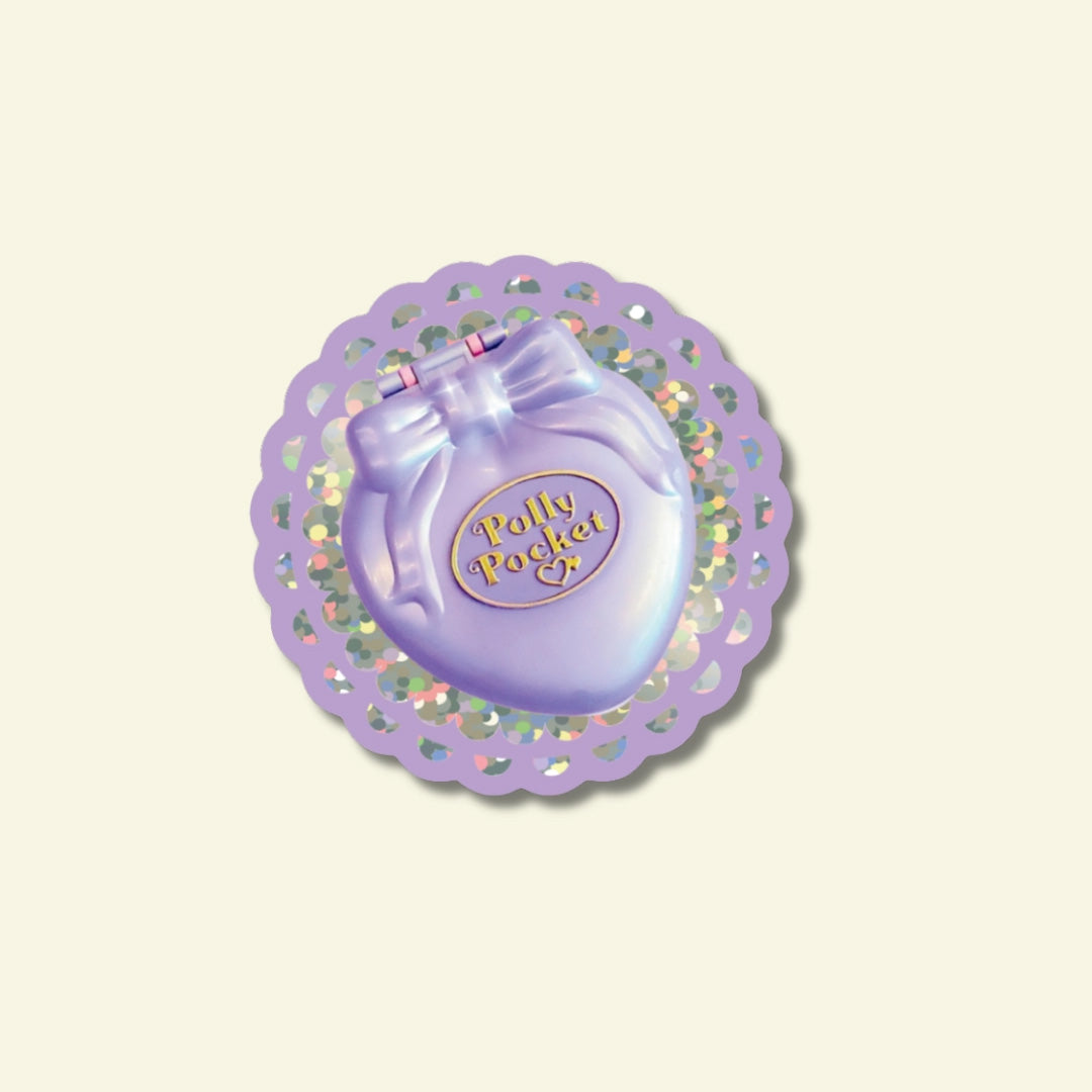 NEW Polly Pocket Glitter Vinyl Sticker