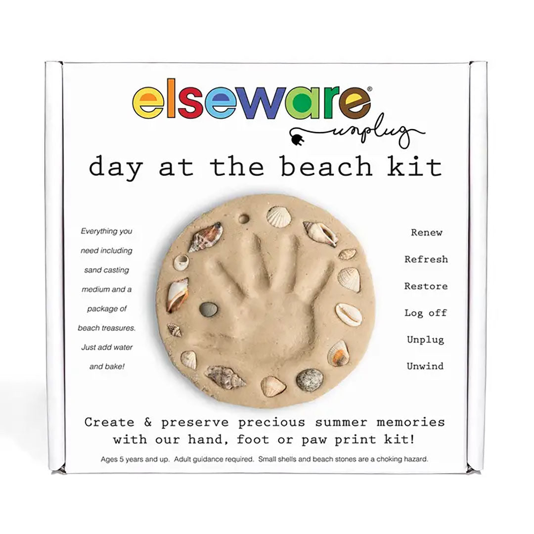 Day at the Beach - Kids Hand & Footprint Keepsake Craft